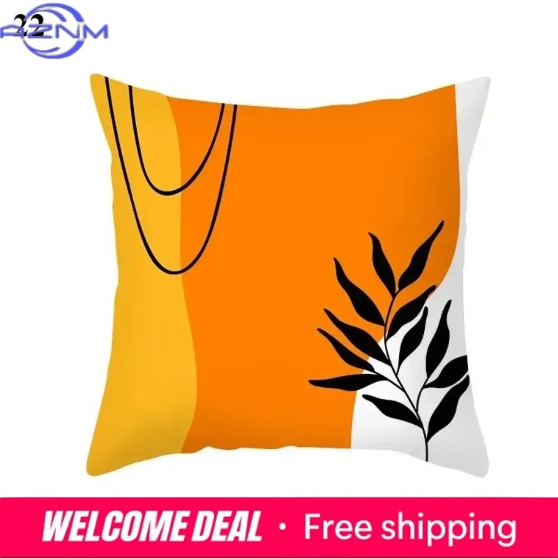 Century Textile & Sewing Supply - Capa de Almofada Abstrata Boho Laranja,