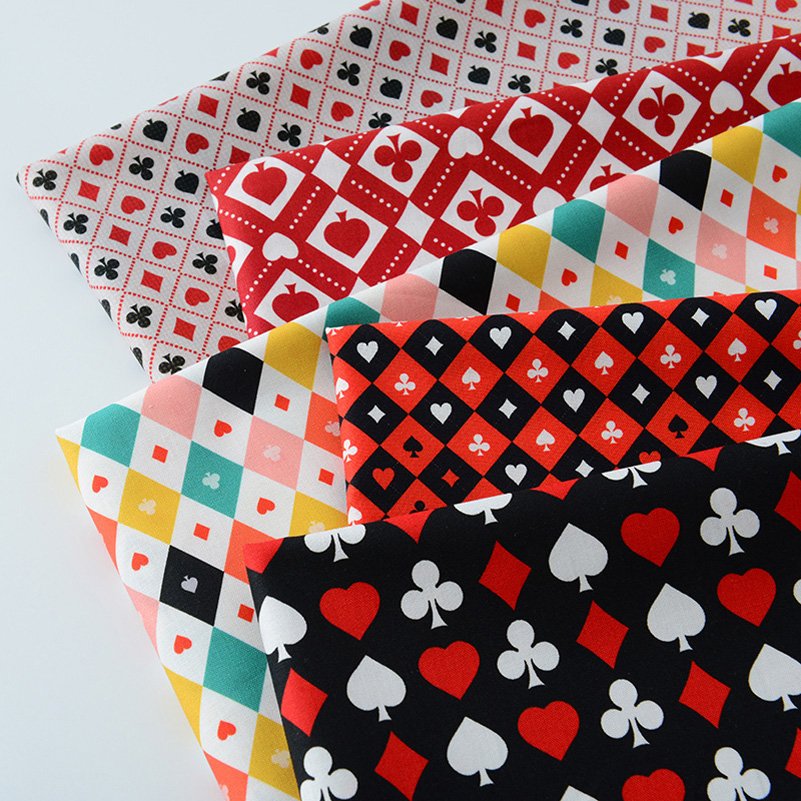 Sewing Textiles - Ins poker elemento algodão impressão digital