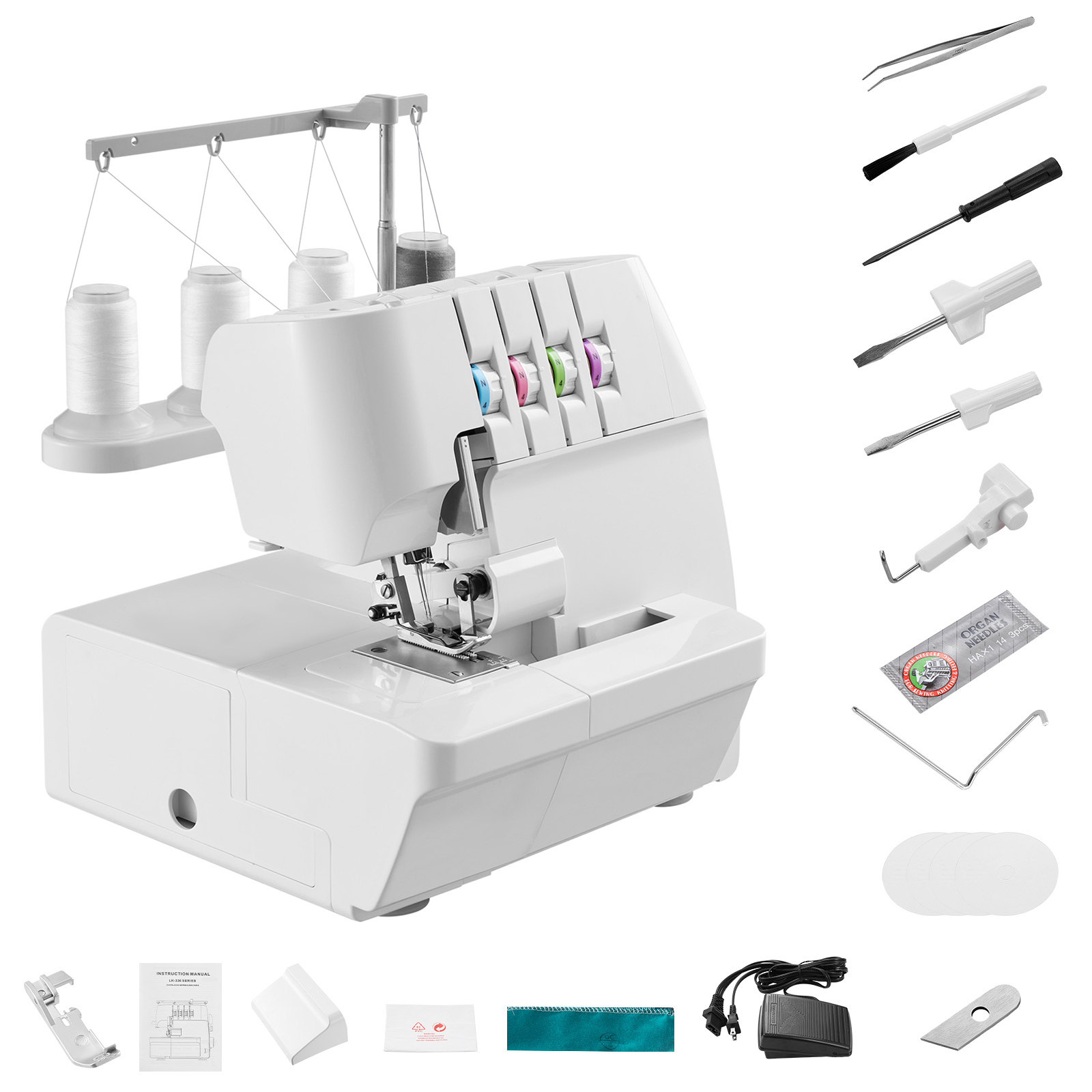 Sewing Machine Yarn - Máquina de costura overlock SucceBuy Serger