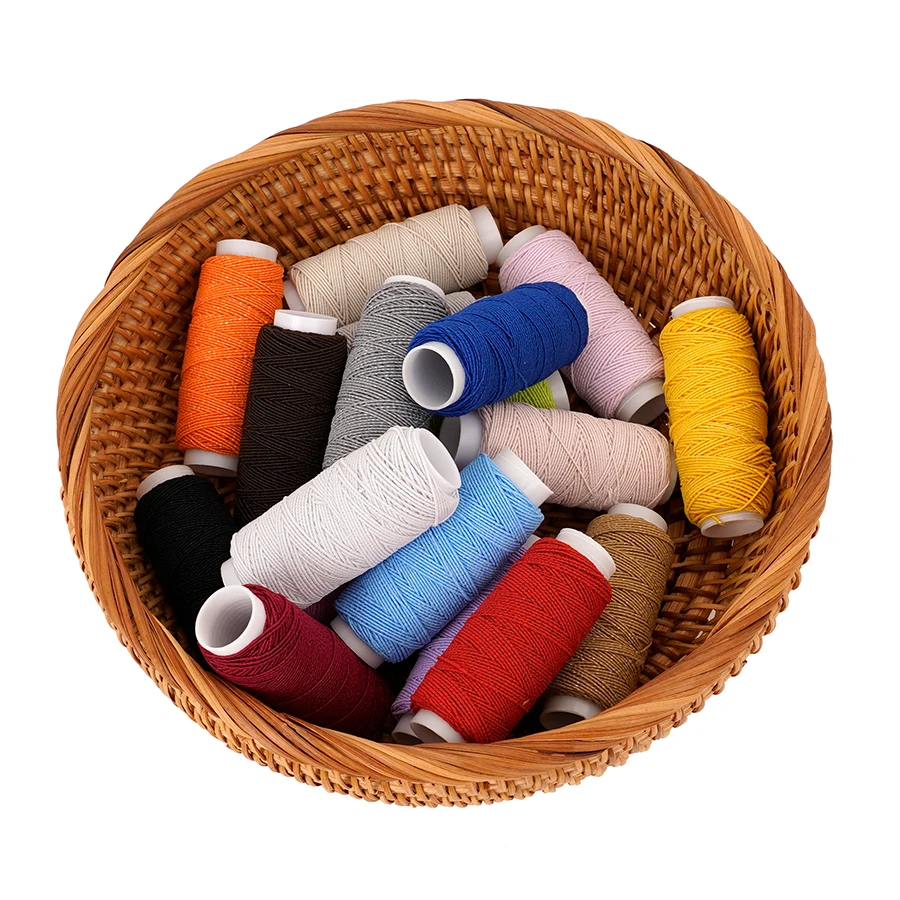 Sewing Machine Yarn - Linha elástica ultrafina de 18 cores,