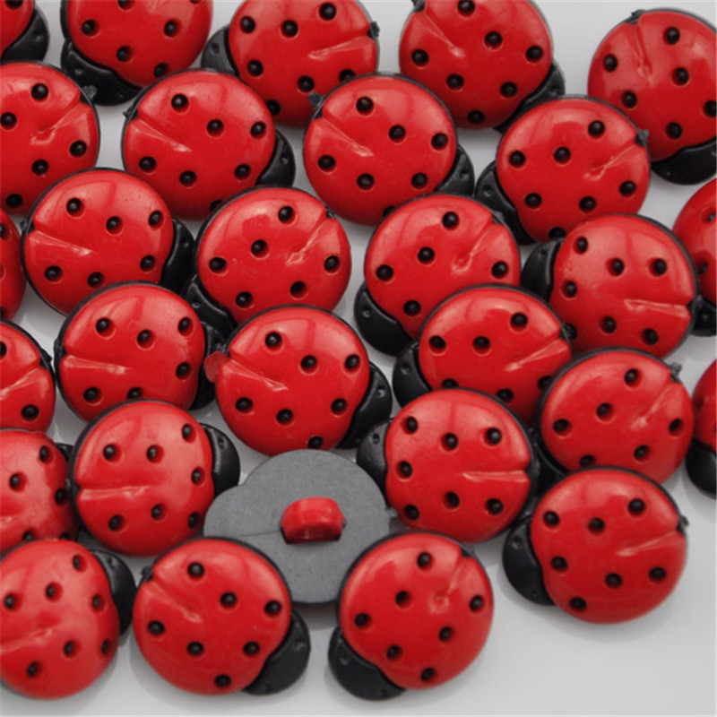 50/100 peças joaninha vermelha - Button Hole Cutter avaliação e preço