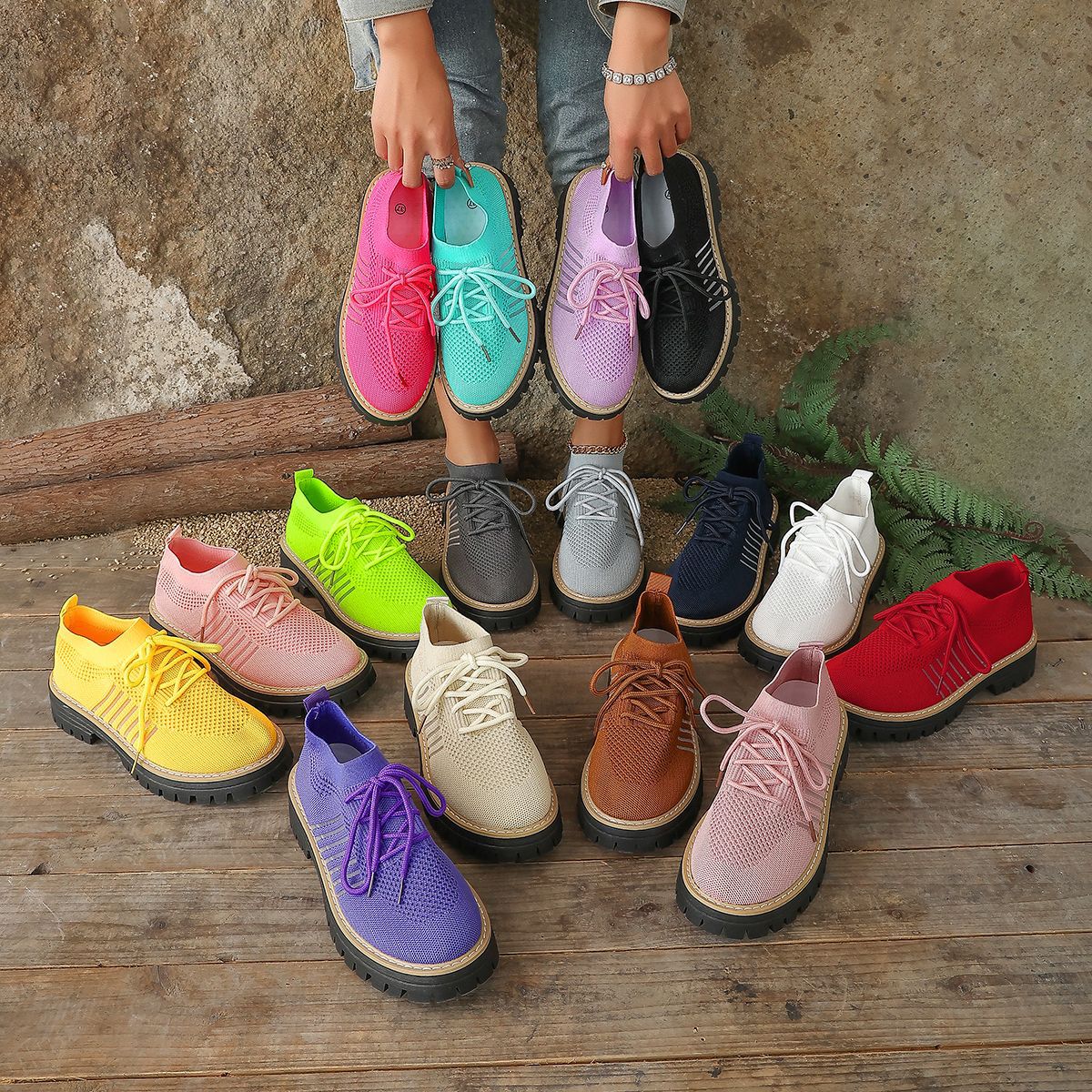 Sapatos casuais femininos de t - Sewing Net avaliação e preço