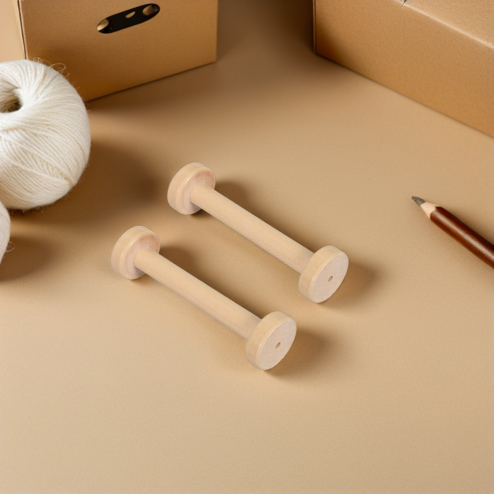 5 Peças de Bobinas de Madeira  - Sewing Textiles avaliação e preço