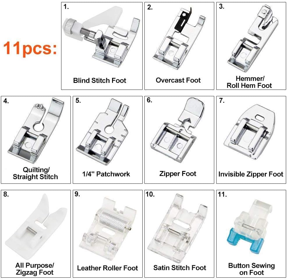 Conjunto de 11 Calcadores - Ki - Sewing Machine Fabric avaliação e preço