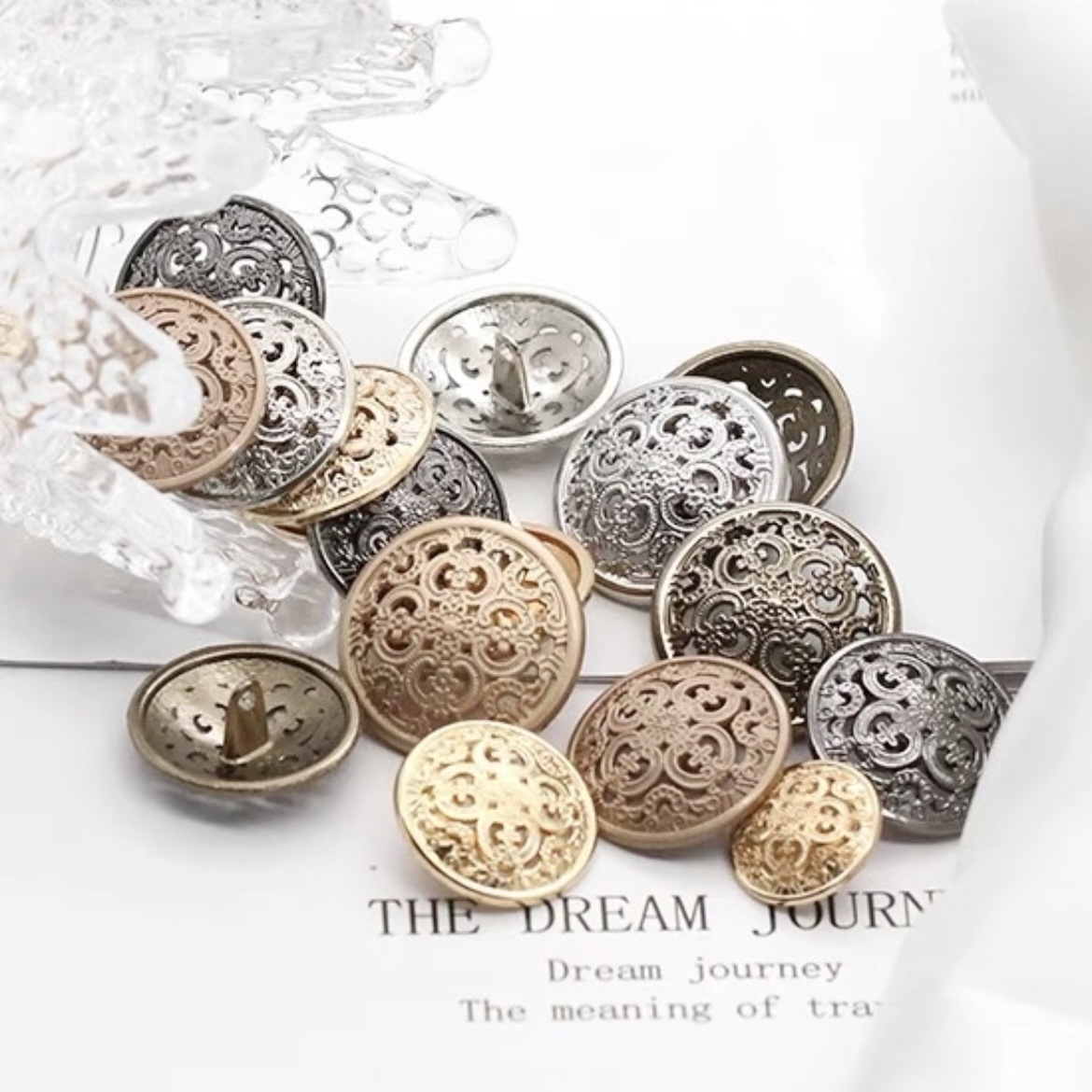 20 pçs/lote moda metal oco bot - Button Hole Cutter avaliação e preço
